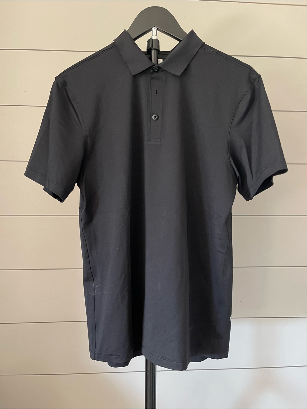 Lululemon Men’s Black Performance Polo Shirt Size Medium